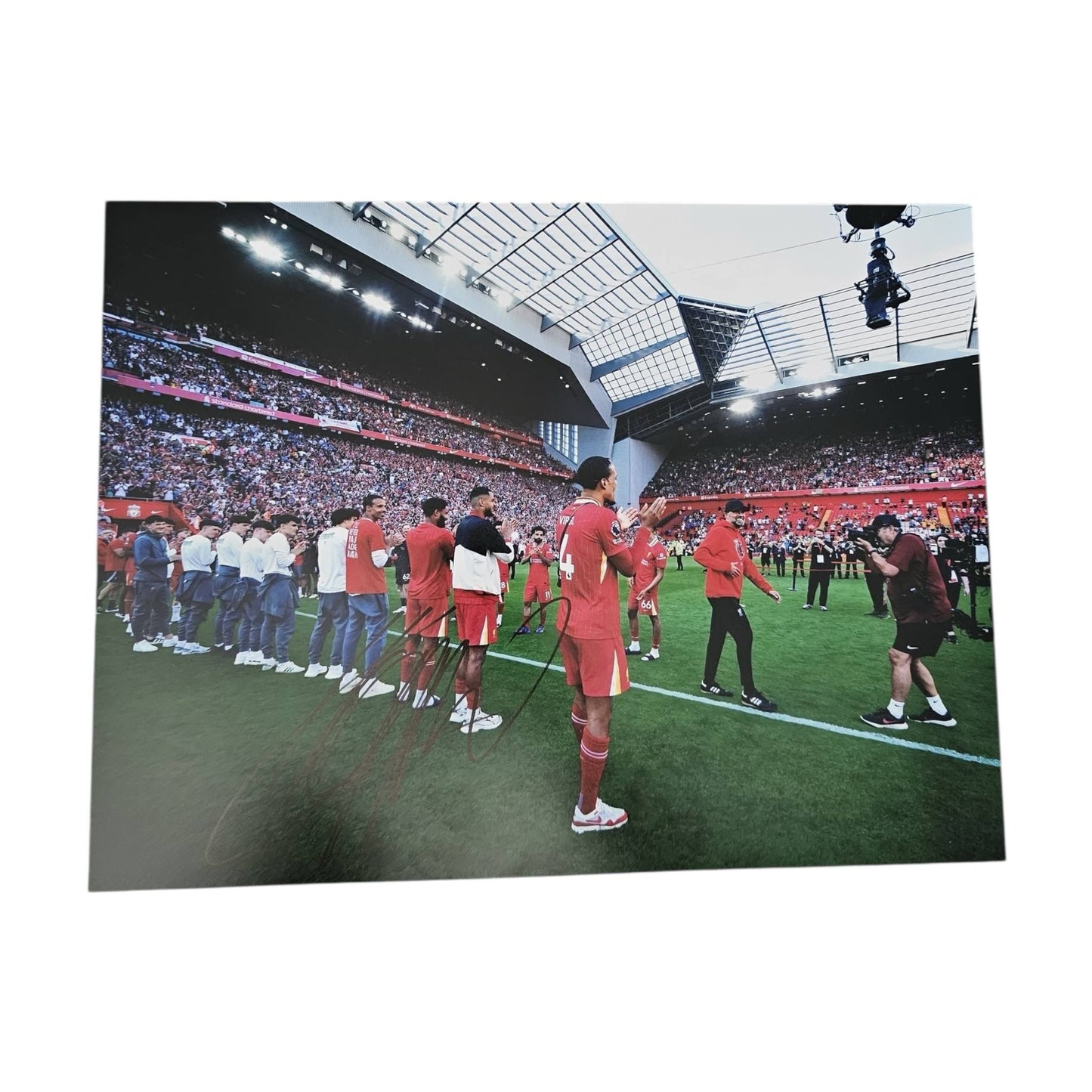Jurgen Klopp hand signed 16x12 Image