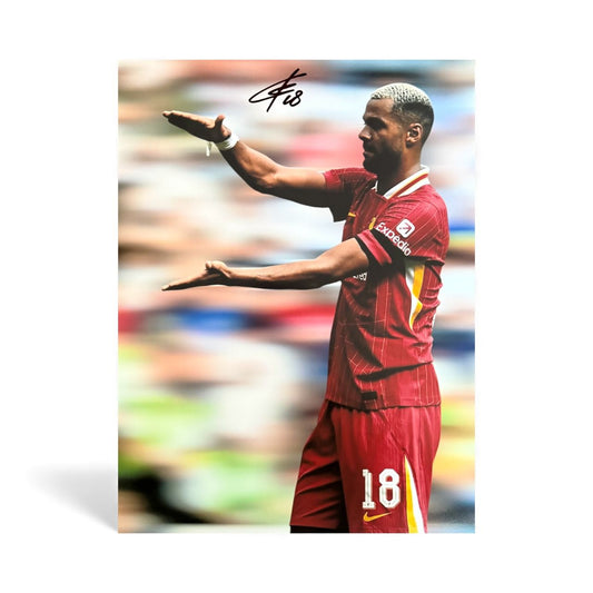 Coady Gakpo hand signed 16x12 image