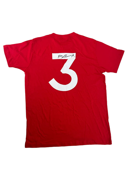 Alan Kennedy signed T shirt - Red