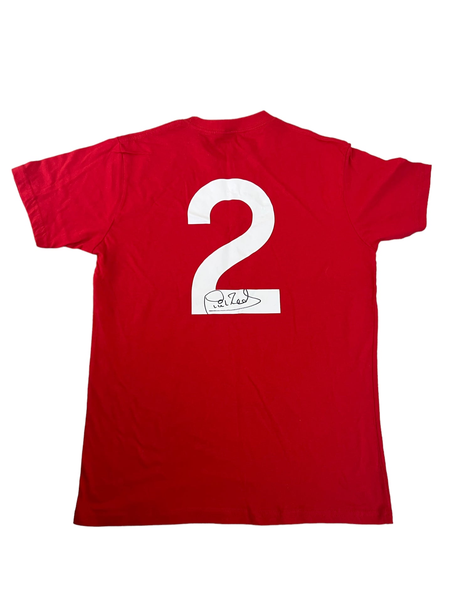 Phil Neal signed T shirt - Red