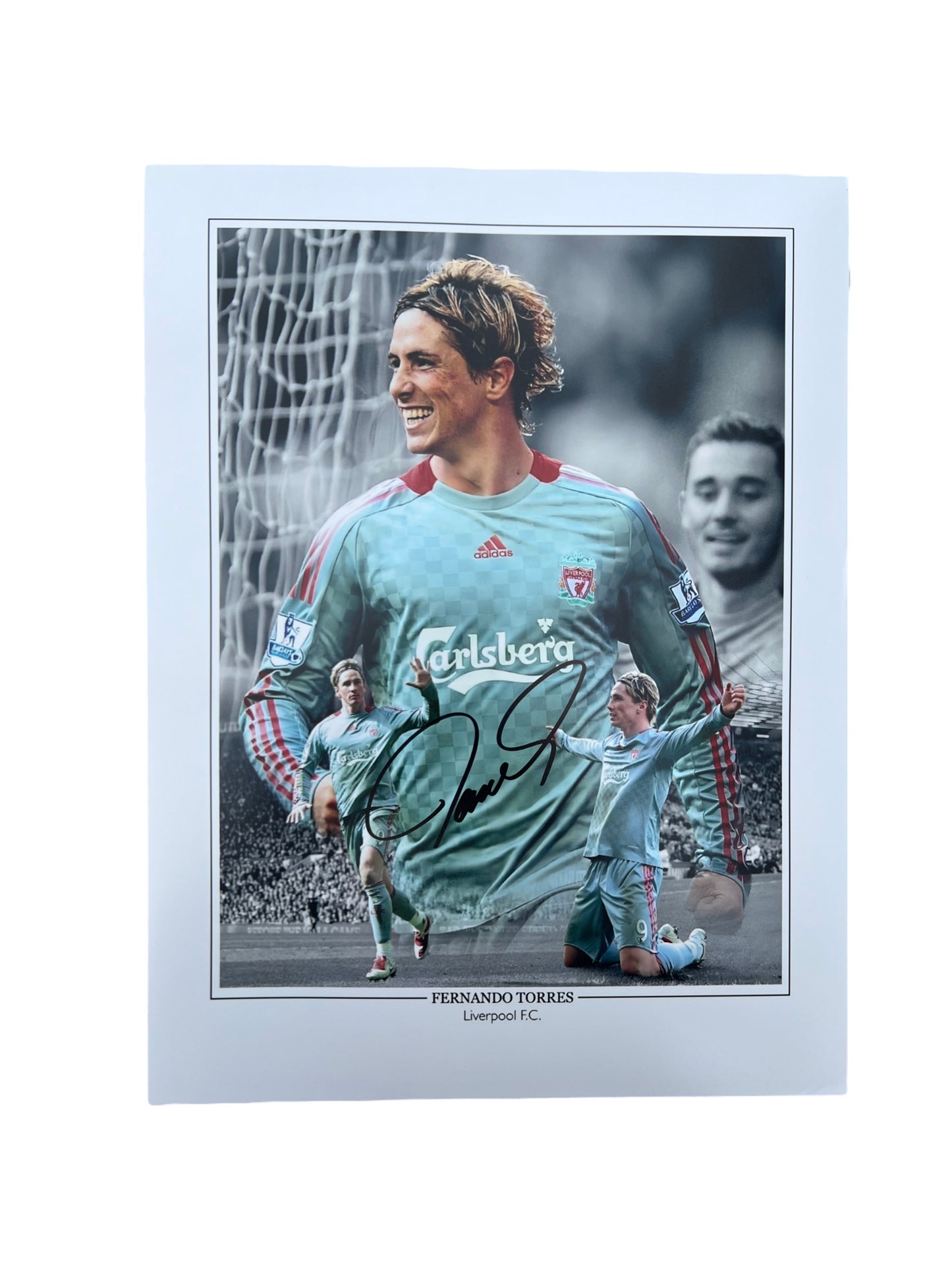 Fernando Torres signed 16x12 Montage