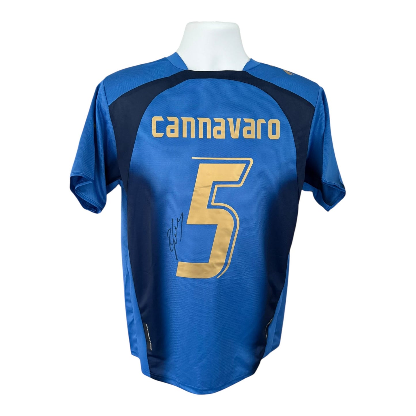 Fabio Cannavaro hand signed Italy 2006 shirt