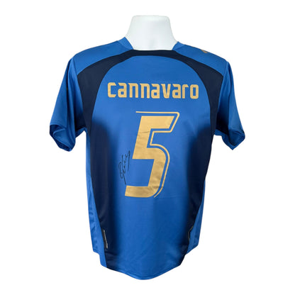 Fabio Cannavaro hand signed Italy 2006 shirt