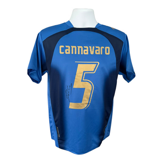 Fabio Cannavaro hand signed Italy 2006 shirt