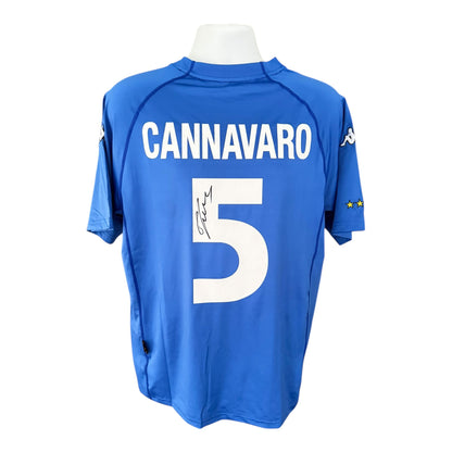 Fabio Cannavaro hand signed Italy shirt