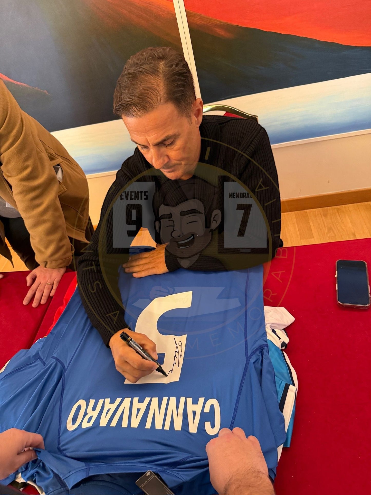 Fabio Cannavaro hand signed Italy shirt