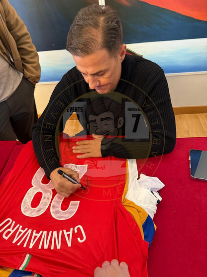 Fabio Cannavaro hand signed Juventus shirt