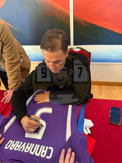 Fabio Cannavaro hand signed Real Madrid shirt