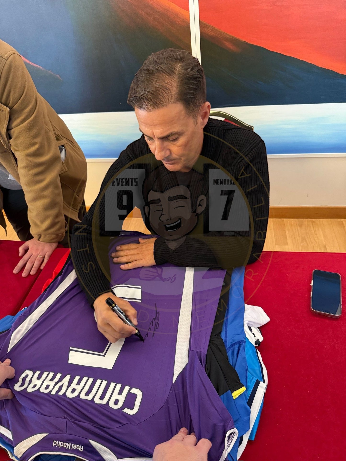 Fabio Cannavaro hand signed Real Madrid shirt