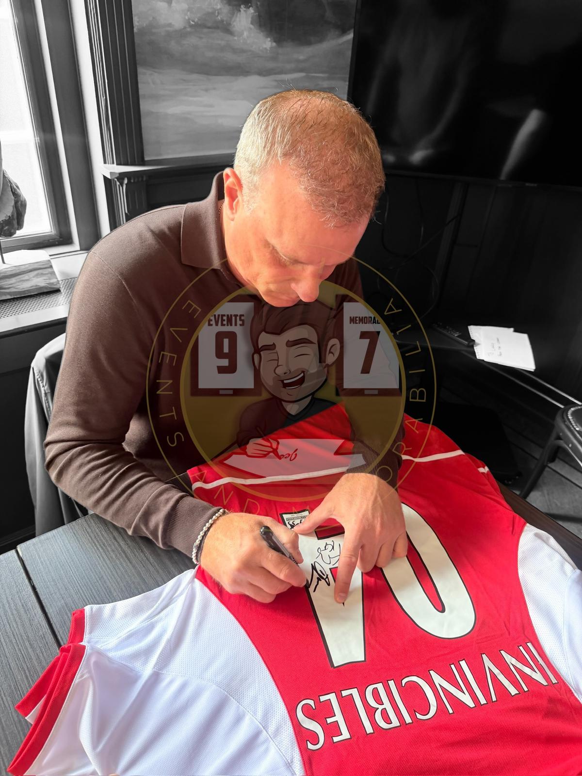 Dennis Bergkamp and Kolo Toure Hand Signed 2003/04 Arsenal "Invincibles" Shirt