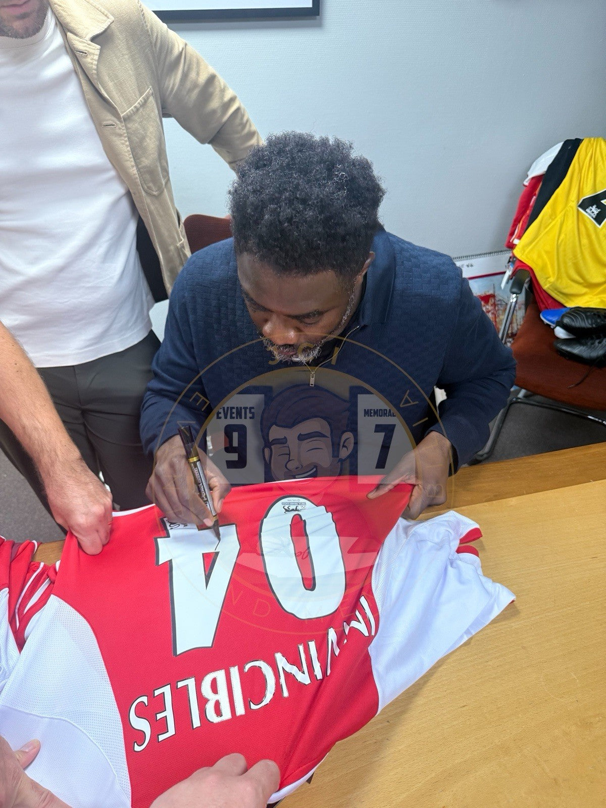 Dennis Bergkamp and Kolo Toure Hand Signed 2003/04 Arsenal "Invincibles" Shirt