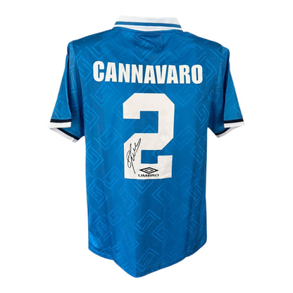 Fabio Cannavaro hand signed Napoli shirt