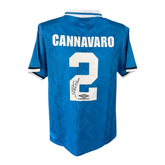 Fabio Cannavaro hand signed Napoli shirt