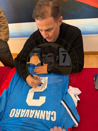 Fabio Cannavaro hand signed Napoli shirt