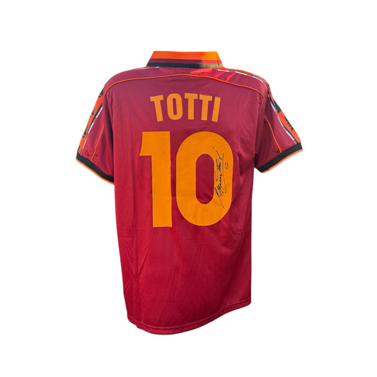 Francesco Totti hand signed 1998-99 AS Roma shirt