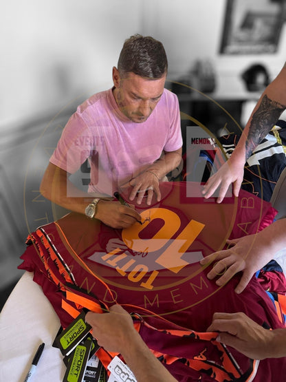 Francesco Totti hand signed 1998-99 AS Roma shirt