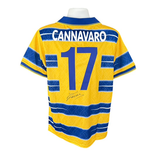 Fabio Cannavaro hand signed Parma shirt