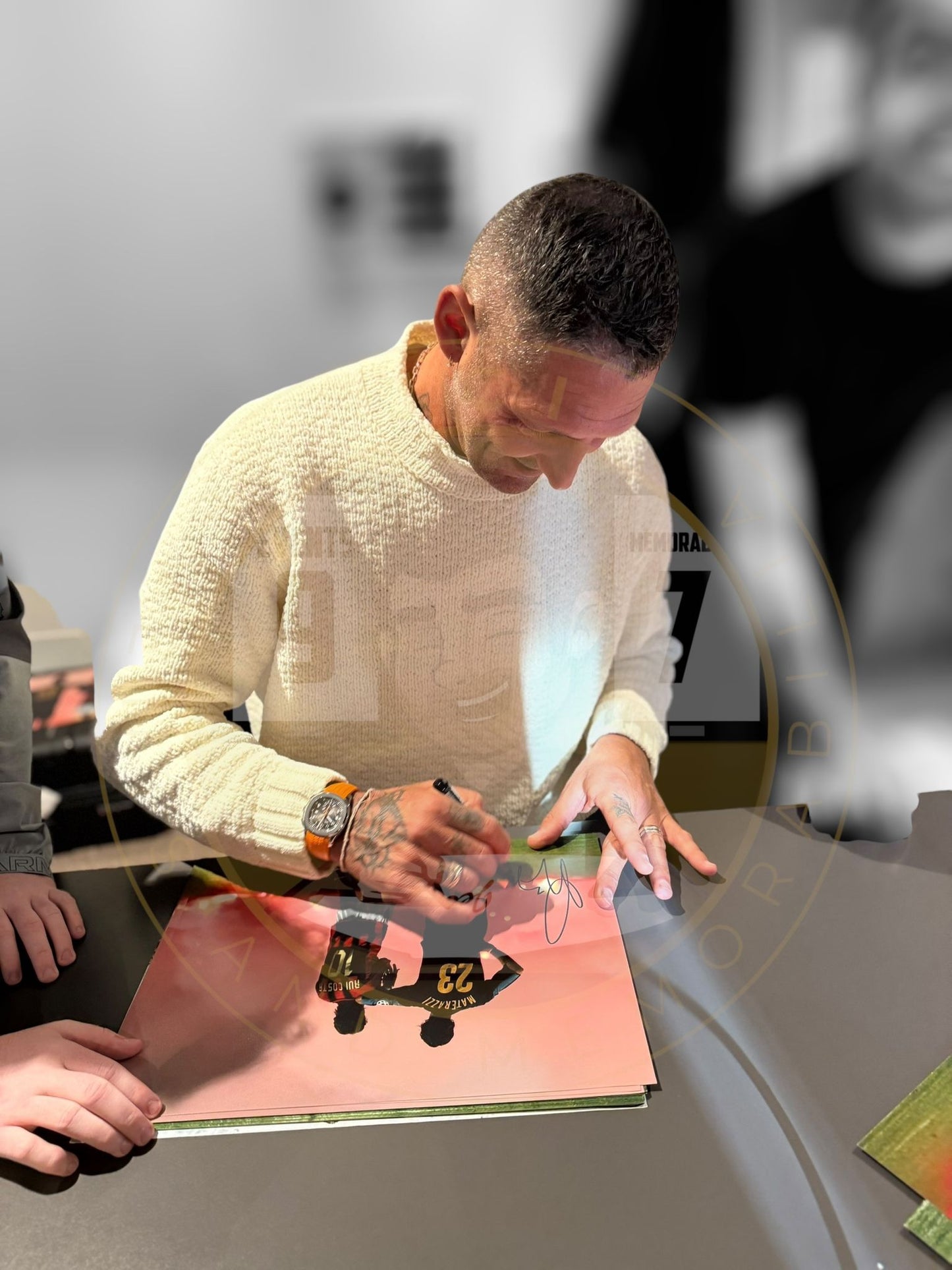 Marco Materazzi hand signed 16x12 Image