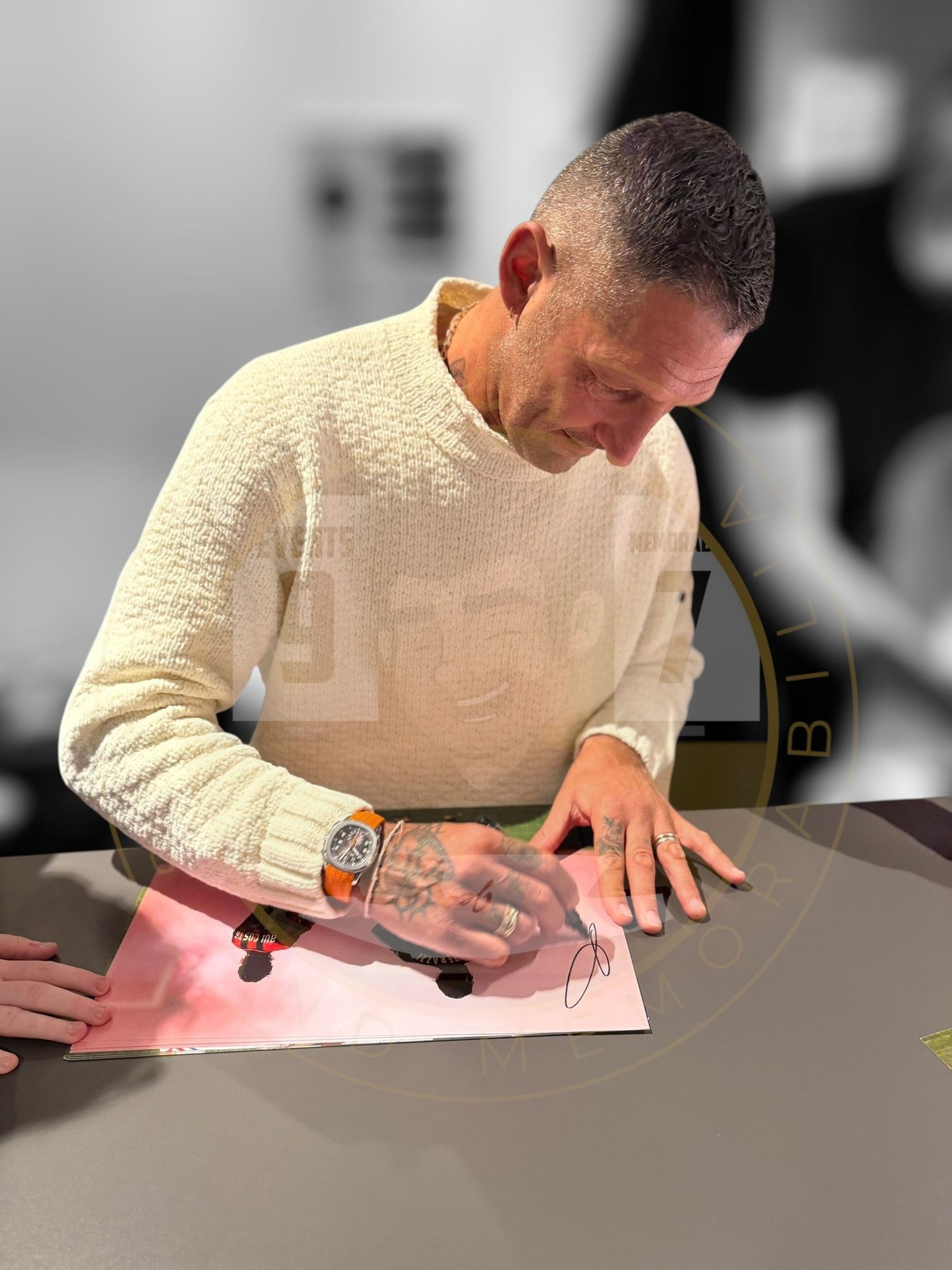 Marco Materazzi hand signed 16x12 Image