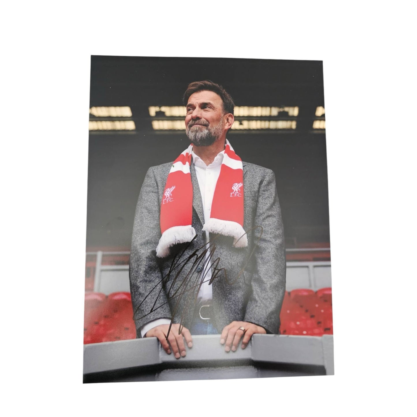 Jurgen Klopp hand signed 16x12 Image