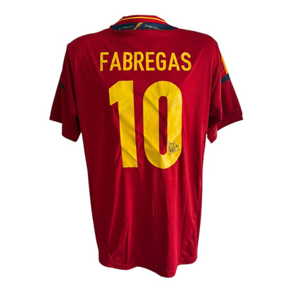 Cesc Fabregas hand signed Spain 2012 shirt