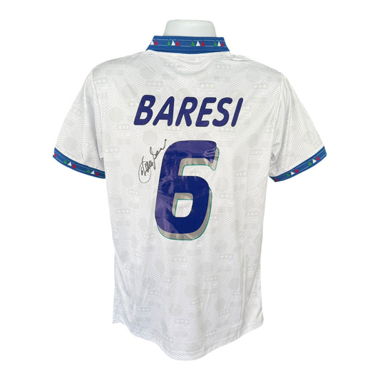 Franco Baresi hand signed Italy 94 Shirt