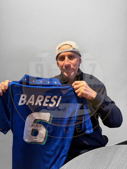 Franco Baresi hand signed Italy 94 Shirt