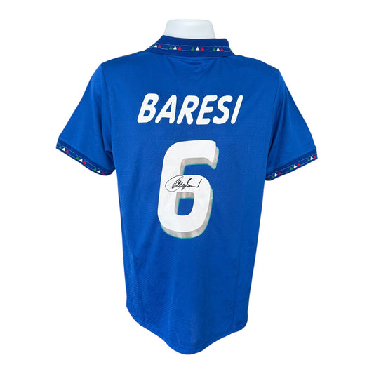 Franco Baresi hand signed Italy 94 Shirt